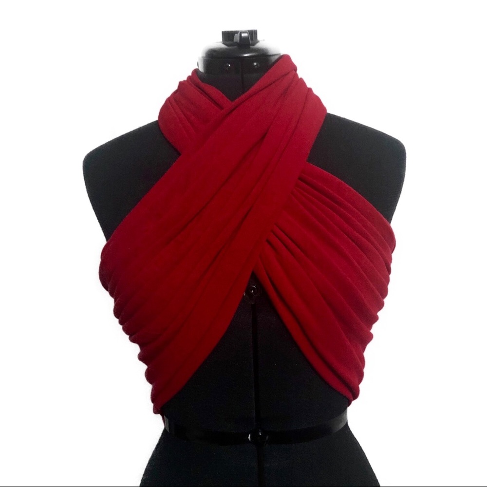 Red Infinity Scarf - Picture 6 of 6